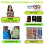 Kit Bracelet Bresilien et d'Amitié avec Notice en Français – Idée Cadeau pour Fille 8-16 Ans, Ado – Kit DIY Loisirs Créatifs Enf