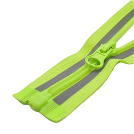 CHAVALLYS - 75 cm - #5mm Maille - Fermeture Éclair Réfléchissant Zip à Glissière Séparable Jaune Fluo