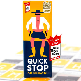 QUICKSTOP | Jeu de cartes pour la famille et les amis | Rapide et hilarant | 2 à 7 joueurs | Jeu de fête pour adultes et enfants