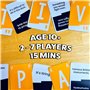 QUICKSTOP | Jeu de cartes pour la famille et les amis | Rapide et hilarant | 2 à 7 joueurs | Jeu de fête pour adultes et enfants