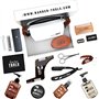Kit/Set/Coffret d'entretien et de soin pour barbe avec Soin de barbier | Cosmetique Made in France ✮ BARBER TOOLS ✮