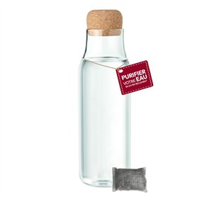 Le Charbon Actif Français Carafe filtrante d'Eau en verre 1