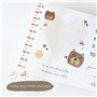 Keep'Love - Couverture Étape Bébé - Tapis Mois Bebe en Français - Tapis Photo Bebe Mois - Cadeau Naissance Fille Garçon - Baby S