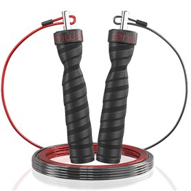 Corde à sauter crossfit - reglable - Jump rope - homme & femme pour fitness & boxe - Pack complet - skipping rope - Avec 1 corde