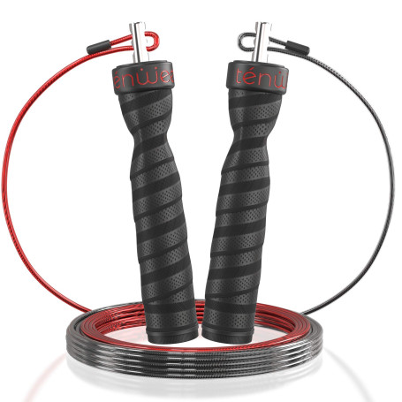 Corde à sauter crossfit - reglable - Jump rope - homme & femme pour fitness & boxe - Pack complet - skipping rope - Avec 1 corde