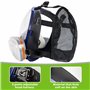 AirGearPro G-750 Masque de Protection Respiratoire Intégral avec Filtres A1P2 | Masque à gaz Anti-poussière pour Peinture, Pulvé