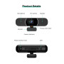 Matosio OwlBar Mini, Caméra de visioconférence, Webcam 2K avec Haut-Parleur et Microphone Tout-en-Un pour Salle de réunion ou Bu