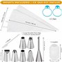 Lot de 2 Poches à Douille Premium Écolo - 7 Douilles en Inox - Poche à Douille en Coton 40 cm Réutilisable - Qualité Professionn