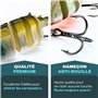 Pack Leurre pour la pêche du carnassier Efficace et REDOUTABLE [+ DE Haute QUALITÉ] Poisson Nageur, pour la Peche du Brochet, Sa