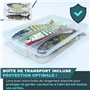 Pack Leurre pour la pêche du carnassier Efficace et REDOUTABLE [+ DE Haute QUALITÉ] Poisson Nageur, pour la Peche du Brochet, Sa