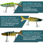 Pack Leurre pour la pêche du carnassier Efficace et REDOUTABLE [+ DE Haute QUALITÉ] Poisson Nageur, pour la Peche du Brochet, Sa