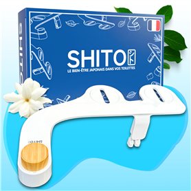 SHITO - Toilette Japonaise - Kit Bidet WC Japonais Complet - Marque Française - Installation Facile - Remplace votre Douchette W