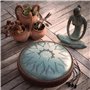 ORORA Handpan Steel Tongue drum (12 pouces 13 notes) - Instrument de musique enfant et adulte - Tambour zen et méditation - Eboo