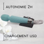 Divines Gode vibrant femme clitoridien Vibromasseur Sans Fil Bleu Ciel 20 Modes Vibratoirs et 8 niveaux de puissance Léger 138g 