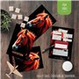 Lola et Louis (L&L) 10 Cartes Invitation Enfants avec Enveloppes pour fille et garçon • MESSAGE SECRET À GRATTER • Thème Cheval 