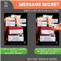 Lola et Louis (L&L) 10 Cartes Invitation Enfants avec Enveloppes pour fille et garçon • MESSAGE SECRET À GRATTER • Thème Cheval 