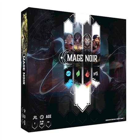 Mage Noir - Jeu de Cartes Stratégique et d’Affrontement pour 2 Joueurs - Boîte de Base - Jeu de Société dès 14 Ans - Version Fra