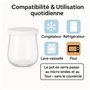 Bocal Crème avec Couvercle en Plastique