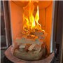 Le Bouscatier Allume-feu écologique en Laine et Cire de Bois 100% naturels pour cheminée poêle cuisinière Barbecue brasero. 150 