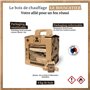 Le Bouscatier kit d'allumage Complet Petit Bois, buche et Allume feu pour cheminée poêle Four Pizza cuisinières Barbecue Charbon