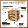 Le Bouscatier kit d'allumage Complet Petit Bois, buche et Allume feu pour cheminée poêle Four Pizza cuisinières Barbecue Charbon