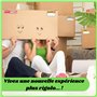 Étiquettes Expédition déménagement Autocollants préimprimées 16 models avec code couleur adhésives | ​fragile attention pour car