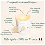 Les Merveilleuses | Bougie Bijou Parfum Fleur de Thé | Céramique Vert | Collier Solitaire Cristal Swarovski Plaqué Or 18 Carats 