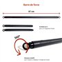Pack de Musculation Élastiques + Sangles de Suspension | 6 élastiques (5 à 70kg) | 10 Accessoires (Barre, poignées, Sangles de C