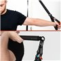 Pack de Musculation Élastiques + Sangles de Suspension | 6 élastiques (5 à 70kg) | 10 Accessoires (Barre, poignées, Sangles de C