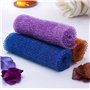 Lot de 3 filets de bain : exfoliants africains à double texture - côté doux et côté exfoliant pour un soin corporel sur-mesure -