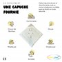 Sourire d'eveil couverture cosy bébé enveloppante nid d'ange 90x120 multifonction toutes saisons pour sièges auto avec capuche f