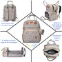 Sourire d'éveil, Sac a dos a langer pour bébé, lit pour bébé portable, Matelas a langer, grande capacité, multifonction, multipo