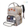 Sourire d'éveil, Sac a dos a langer pour bébé, lit pour bébé portable, Matelas a langer, grande capacité, multifonction, multipo