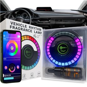 led voiture rythme musique diffuseur sens bon accessoire voiture éclairage d'ambiance accessoires auto et parfum voiture désodor