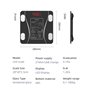 CINZEL Balance Pese Personne, Balance Connectée Bluetooth Pèse Personne Impédancemètre, Balance Impedancemetre avec 13 Données C