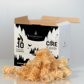 Allume-feu Naturel NOMADICA - 80 pièces - Laine de Bois