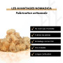 Allume-feu Naturel NOMADICA - 80 pièces - Laine de Bois, Cire d'abeille | Parfait pour Cheminée, Barbecue, Fumoir, Poêle à Bois 