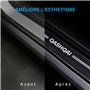ODOKIT Seuil De Protection Porte Fibre De Carbone Noir - Compatible avec Nissan Qashqai - Accessoires 4 Pièces - Facile à Instal