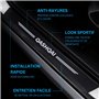 ODOKIT Seuil De Protection Porte Fibre De Carbone Noir - Compatible avec Nissan Qashqai - Accessoires 4 Pièces - Facile à Instal