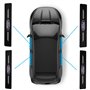ODOKIT Seuil De Protection Fibre De Carbone Noir - Compatible avec Ford Fiesta Focus Puma Kuga Ranger - Accessoires 4 Pièces - F