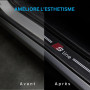 ODOKIT Seuil De Protection Porte Fibre De Carbone - Compatible avec Audi S-Line - Accessoires 4 Pièces - Facile à Installer - Po