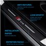 ODOKIT Seuil De Protection Porte Fibre De Carbone - Compatible avec Audi S-Line - Accessoires 4 Pièces - Facile à Installer - Po
