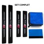 ODOKIT Seuil De Protection Porte Fibre De Carbone - Compatible avec Audi S-Line - Accessoires 4 Pièces - Facile à Installer - Po