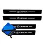 ODOKIT Seuil De Protection Fibre De Carbone Noir - Compatible avec Lexus RX CT 200h NX is UX - Accessoires 4 Pièces - Facile à I