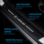 ODOKIT Seuil De Protection Fibre De Carbone Noir - Compatible avec Lexus RX CT 200h NX is UX - Accessoires 4 Pièces - Facile à I