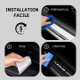 ODOKIT Seuil De Protection Fibre De Carbone Noir - Compatible avec Lexus RX CT 200h NX is UX - Accessoires 4 Pièces - Facile à I