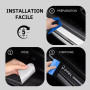 ODOKIT Seuil De Protection Fibre De Carbone Noir - Compatible avec Opel Corsa Mokka Astra Crossland Grandland - Accessoires 4 Pi