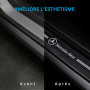 ODOKIT Seuil De Protection Fibre De Carbone Noir - Compatible avec Mercedes Classe A B C E GLA GLC - Accessoires 4 Pièces - Faci