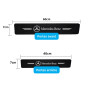 ODOKIT Seuil De Protection Fibre De Carbone Noir - Compatible avec Mercedes Classe A B C E GLA GLC - Accessoires 4 Pièces - Faci