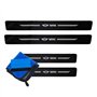 ODOKIT Seuil De Protection Fibre De Carbone Noir - Compatible avec Mini Hatch Countryman Clubman Cabrio - Accessoires 4 Pièces -